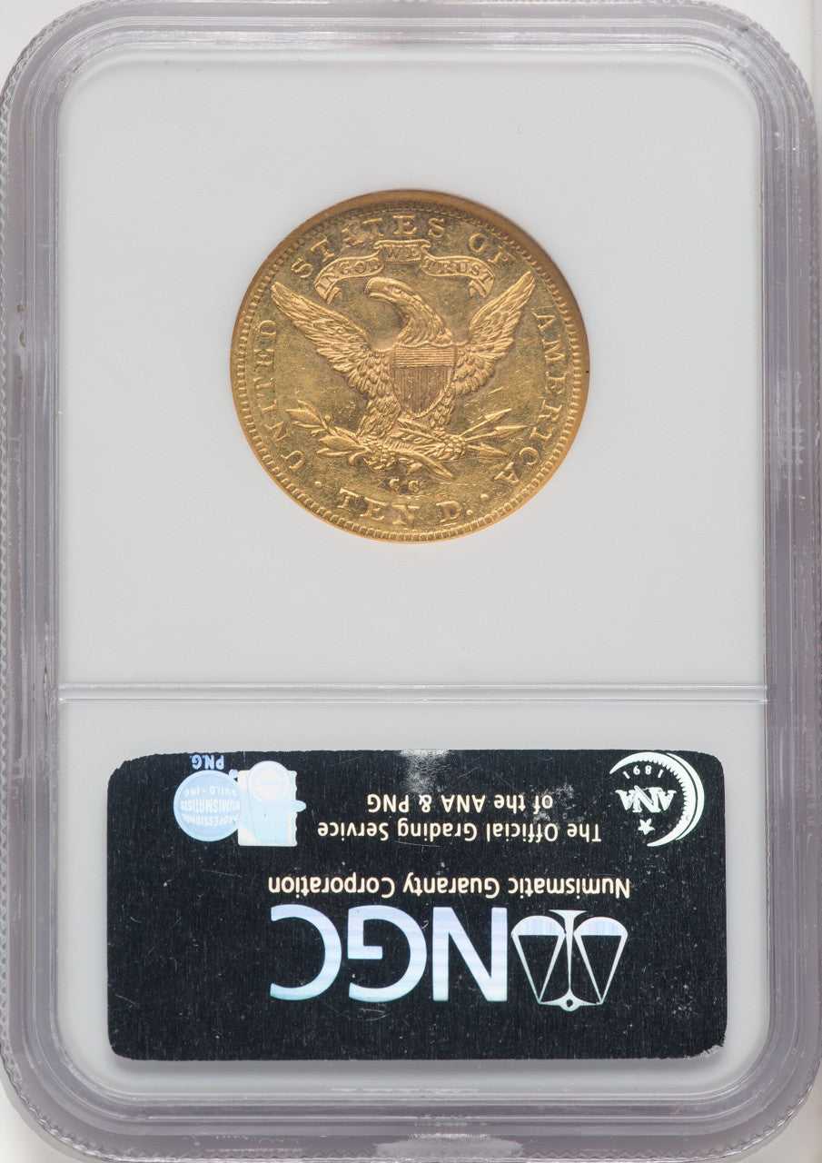 1884-CC $10 Liberty Eagle NGC AU58 (770582010)