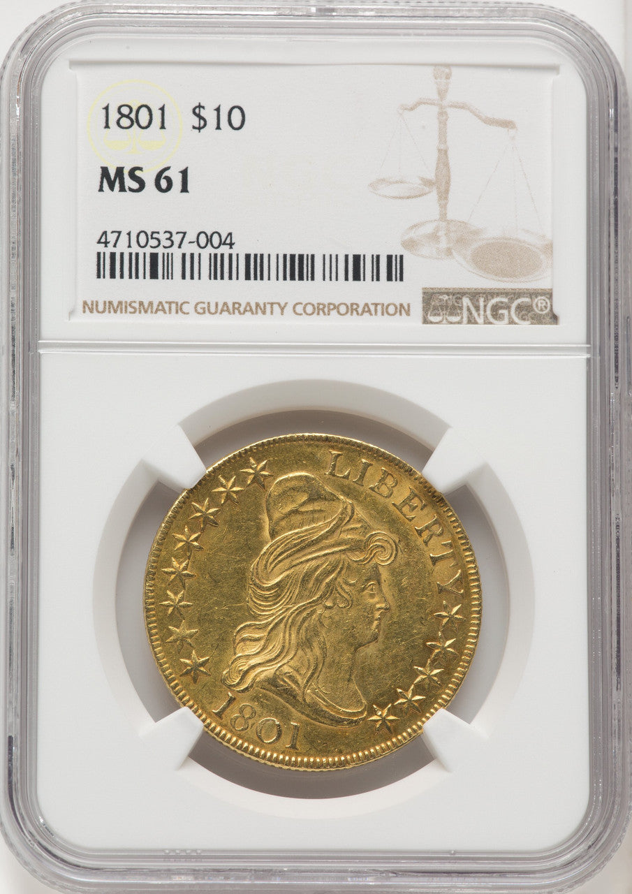 1801 $10 Early Eagle NGC MS61 (770582008)