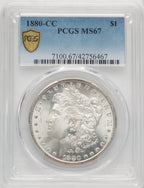 1880-CC Morgan Dollar PCGS MS67 (770582001)