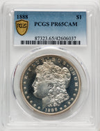 1888 CA Proof Morgan Dollar PCGS PR65