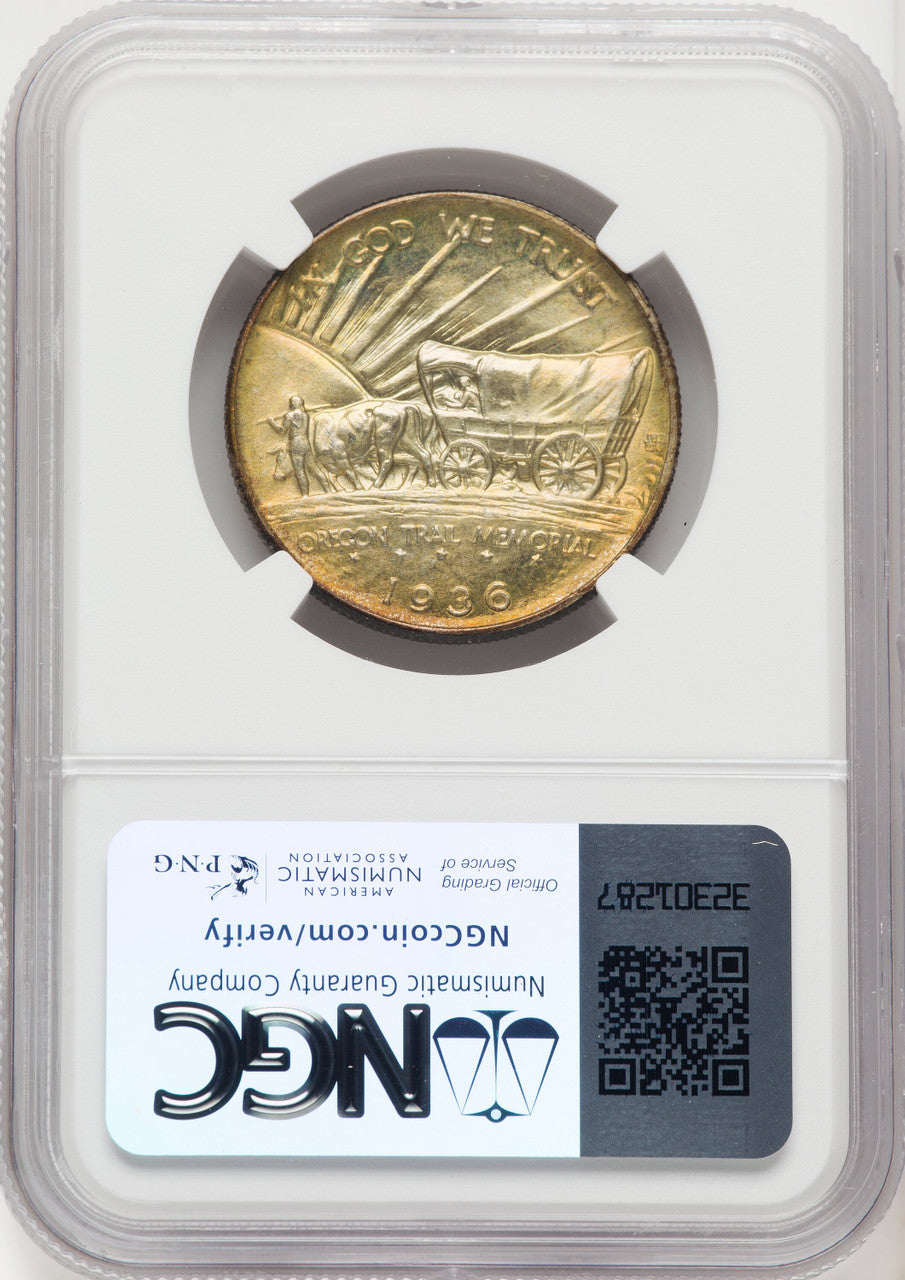 1936 50C Oregon Commemorative Silver NGC MS67+