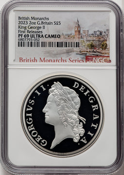 2023 2 oz Great Britian King George II NGC PR69 UCAM