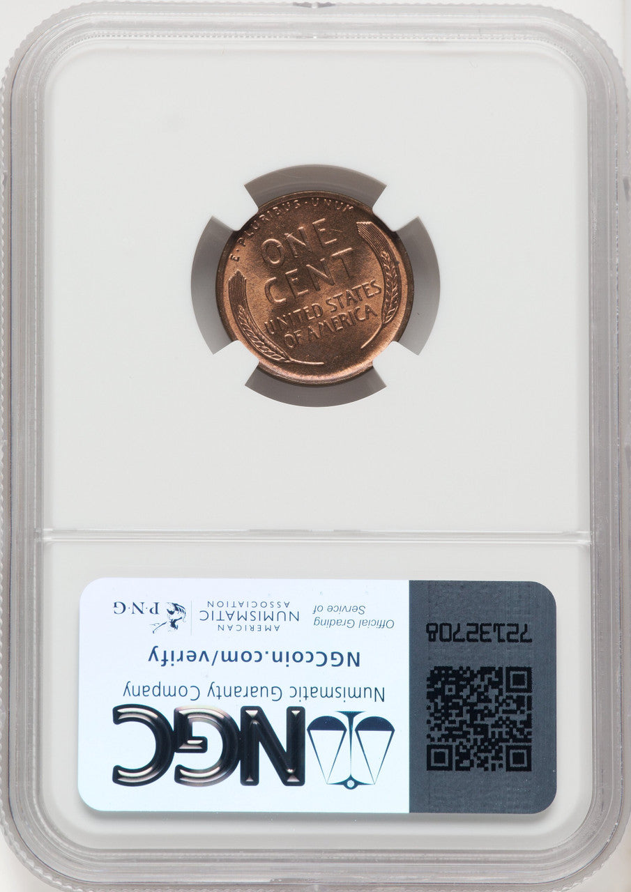 1911-D 1C RD Lincoln Cent NGC MS65