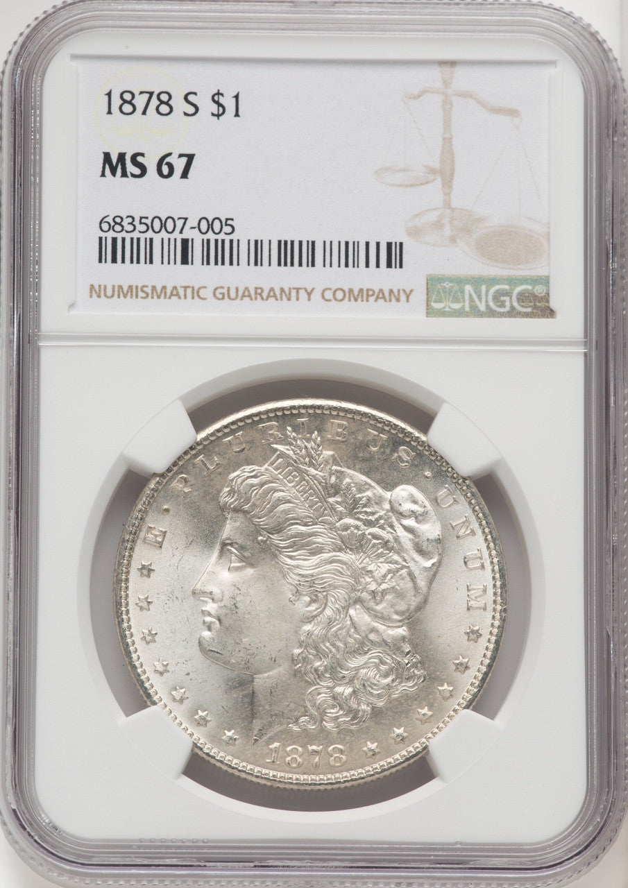 1878-S Morgan Dollar NGC MS67