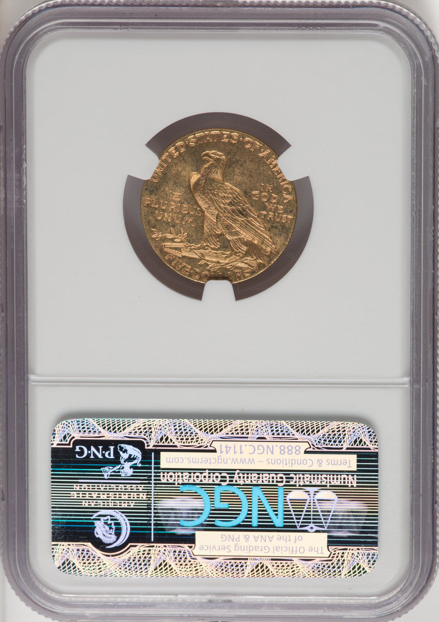 1912-S $5 Indian Half Eagle NGC MS62 (770677029)