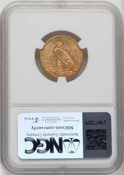 1912 $5 Indian Half Eagle NGC MS64 (770677028)