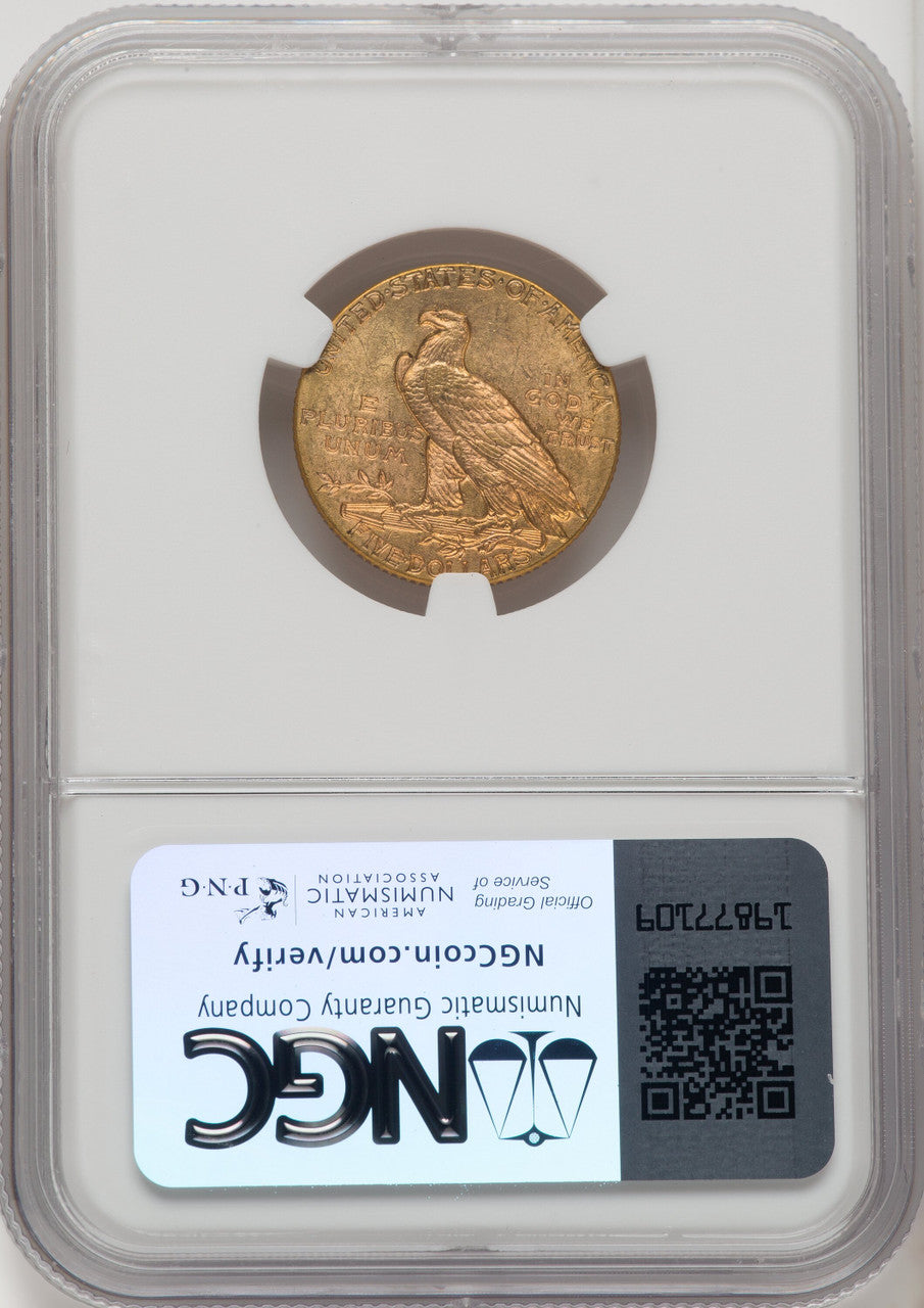 1912 $5 Indian Half Eagle NGC MS64 (770677028)
