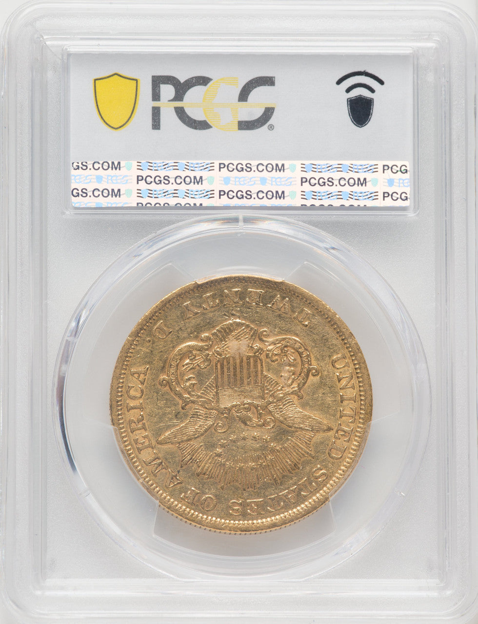1854-S $20 Liberty Double Eagle PCGS AU50