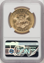 1863 $20 Liberty Double Eagle NGC AU55