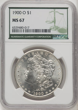1900-O Green Label Morgan Dollar NGC MS67