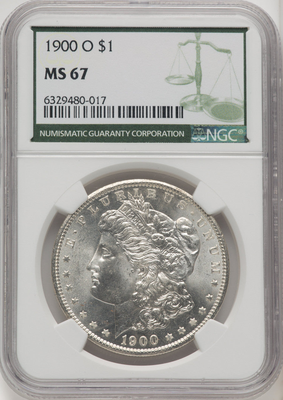 1900-O Green Label Morgan Dollar NGC MS67