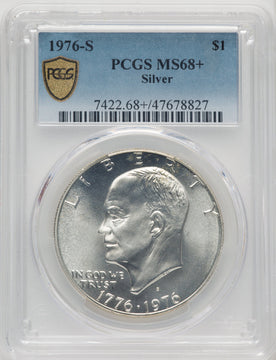 1976-S SILVER Eisenhower Dollar PCGS MS68+
