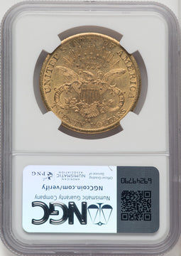 1883-CC $20 Liberty Double Eagle NGC MS60 (770677036)