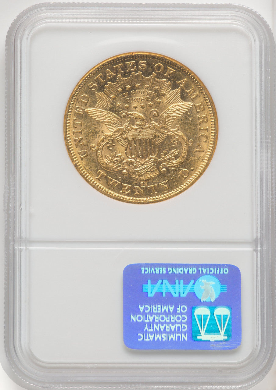 1876-CC $20 Liberty Double Eagle NGC AU58 (770677013)