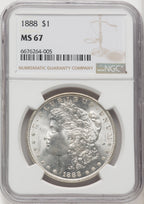 1888 Morgan Dollar NGC MS67 (770677021)