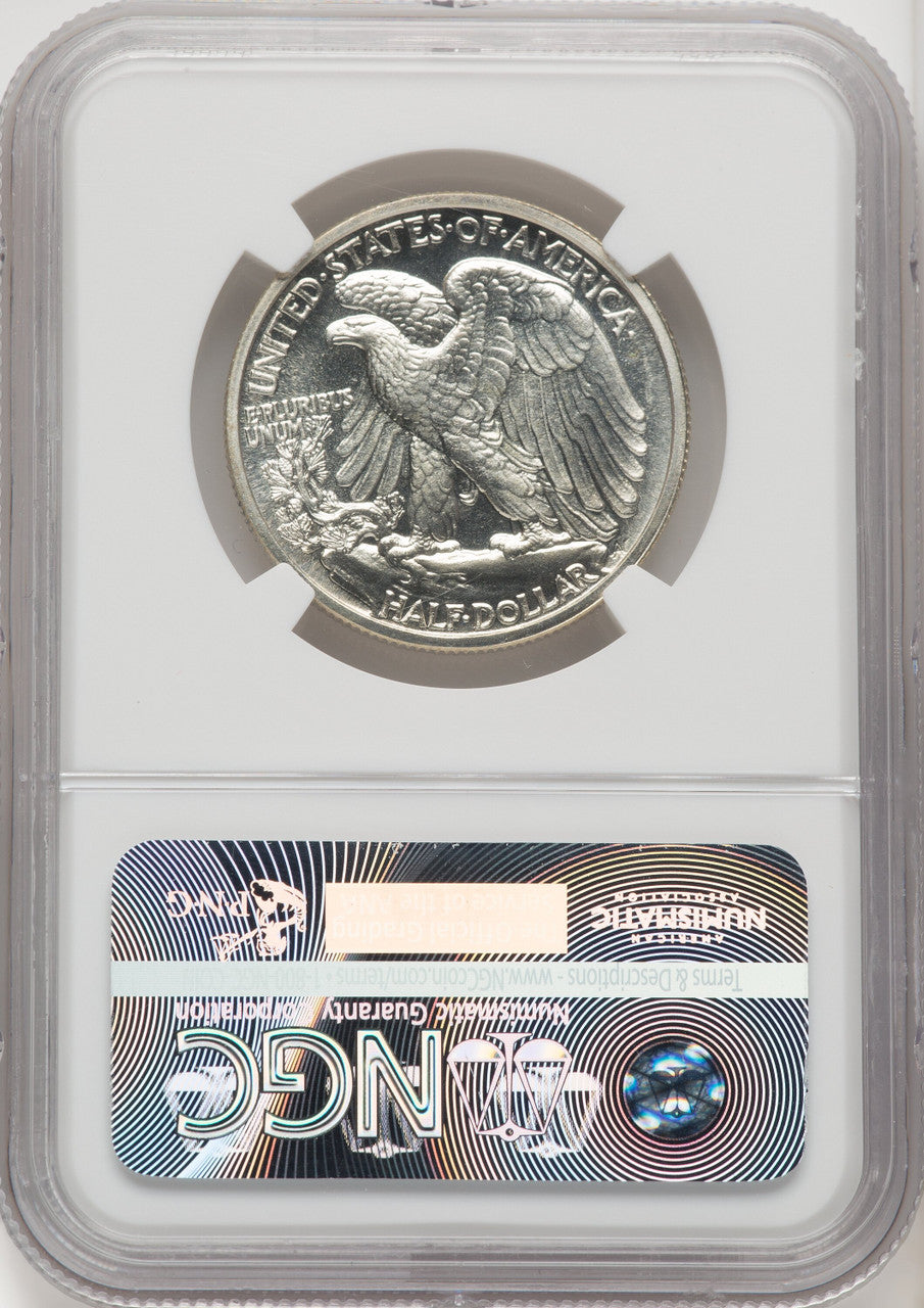 1938 50C Proof Walking Liberty Half Dollar NGC PR68