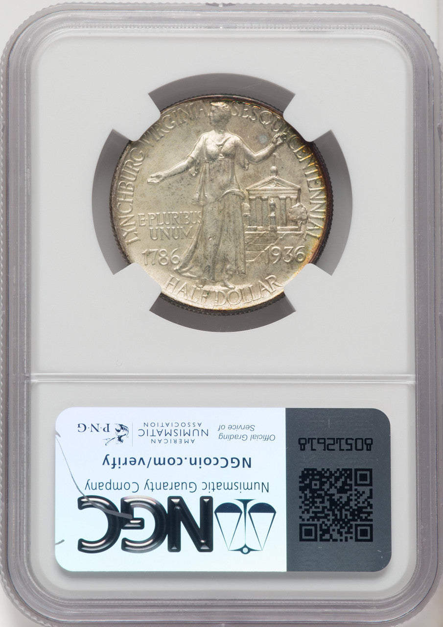 1936 50C Lynchburg Commemorative Silver NGC MS68 (770677038)