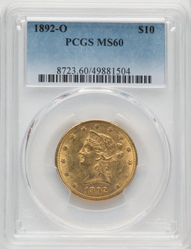 1892-O $10 Liberty Eagle PCGS MS60