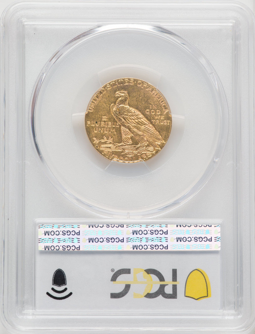 1911-S $5 Indian Half Eagle PCGS MS62