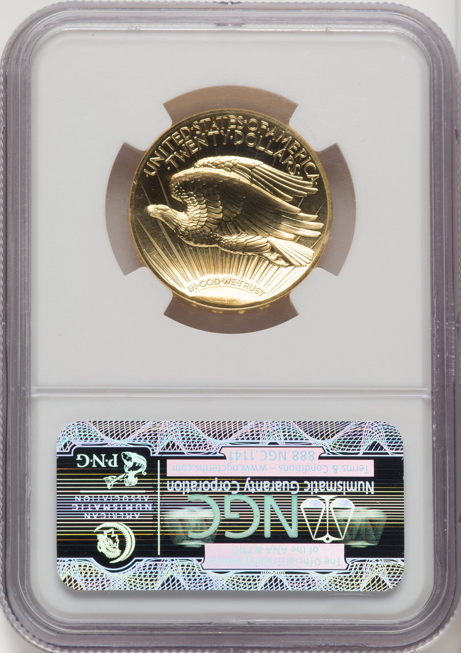 2009 $20 One-Ounce Gold Ultra High Relief Twenty Dollar NGC MS70 (769754001)