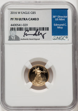 2016-W $5 Tenth-Ounce Gold Eagle 30th Anniversary NGC PF70 (770587009)