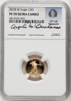 2018-W $5 Tenth Ounce Gold Eagle NGC PF70 (770587010)
