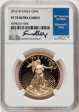 2016-W $50 One-Ounce Gold Eagle 30th Anniversary NGC PF70 (770587001)