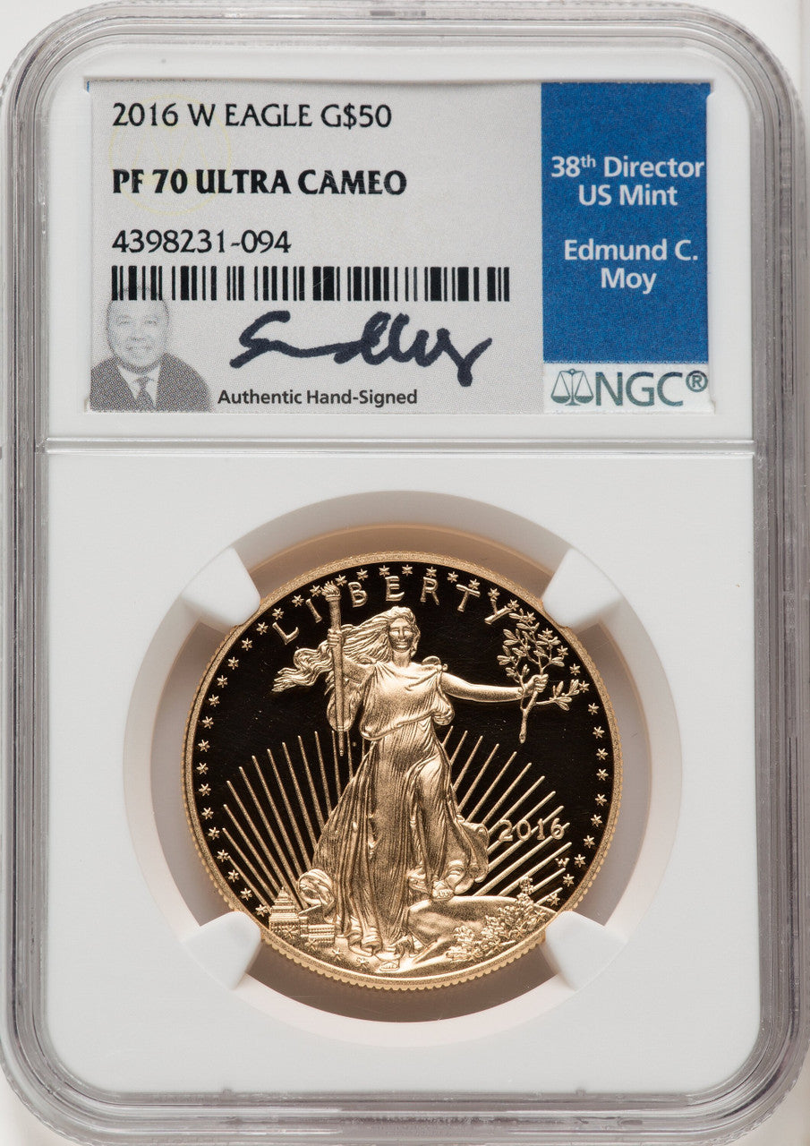 2016-W $50 One-Ounce Gold Eagle 30th Anniversary NGC PF70 (770587001)