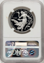 2016-W $100 One-Ounce Platinum Eagle First Strike ER Blue NGC PF70