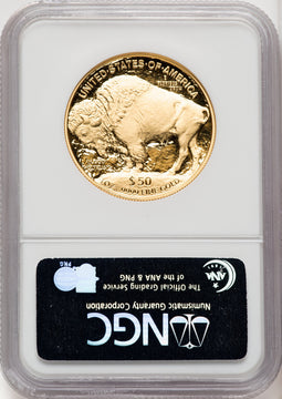 2006-W $50 One-Ounce Gold Buffalo First Strike NGC PF70 (770587015)