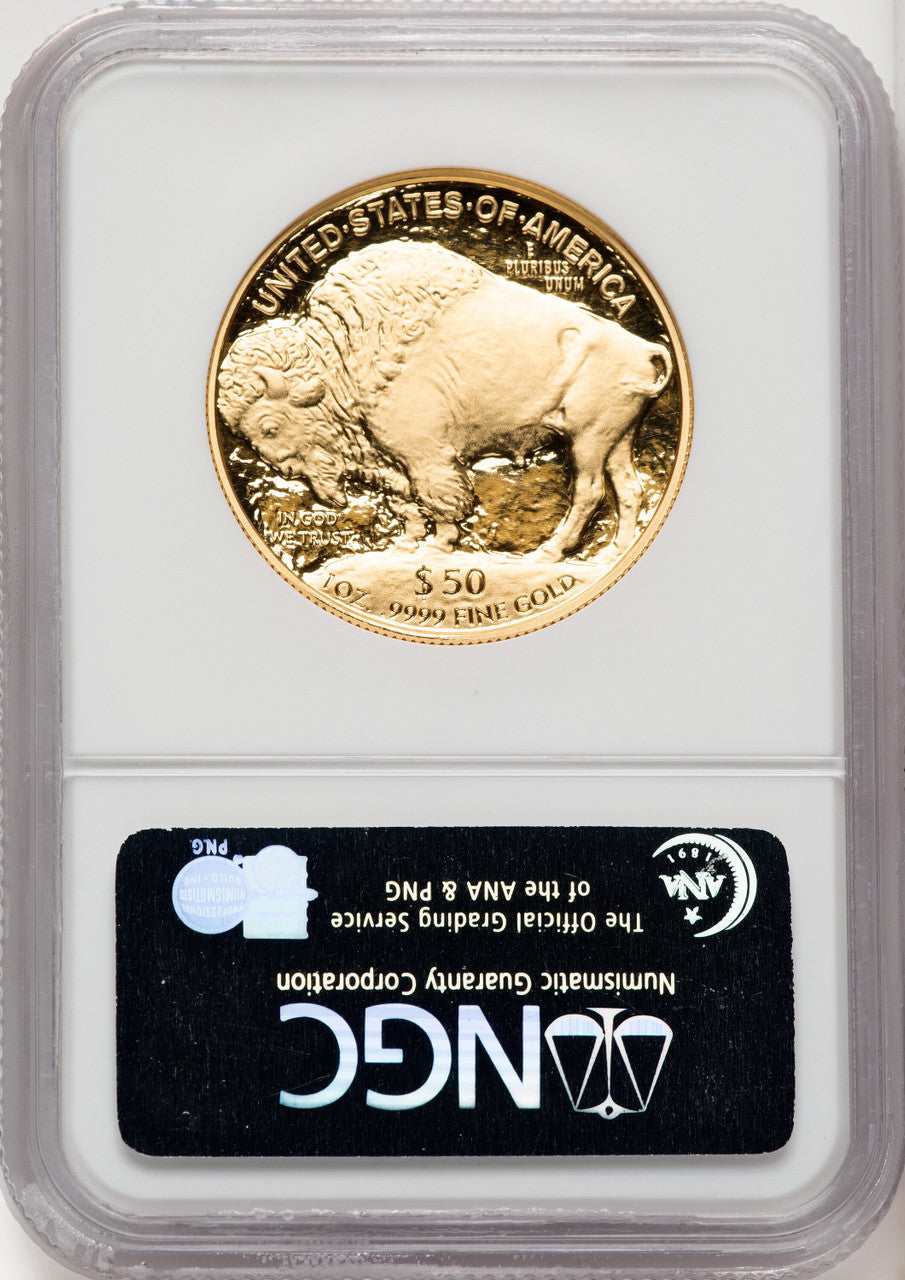 2006-W $50 One-Ounce Gold Buffalo First Strike NGC PF70 (770587015)