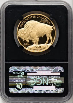 2013-W $50 One-Ounce Gold Buffalo Bison Label NGC PF70