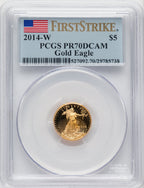 Gold American Eagle FS Flag NGC PF70