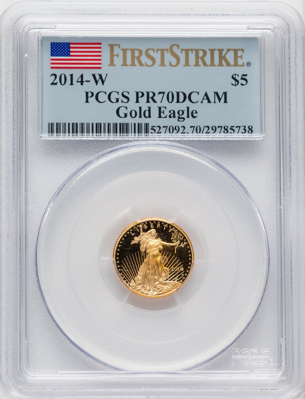 Gold American Eagle FS Flag NGC PF70