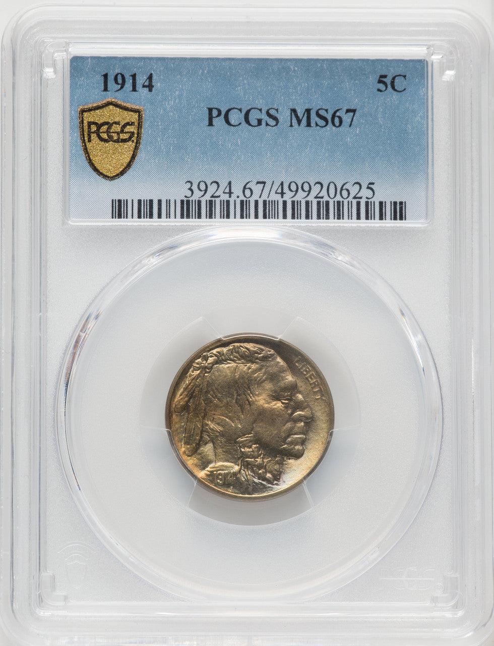 1914 5C Buffalo Nickel PCGS MS67