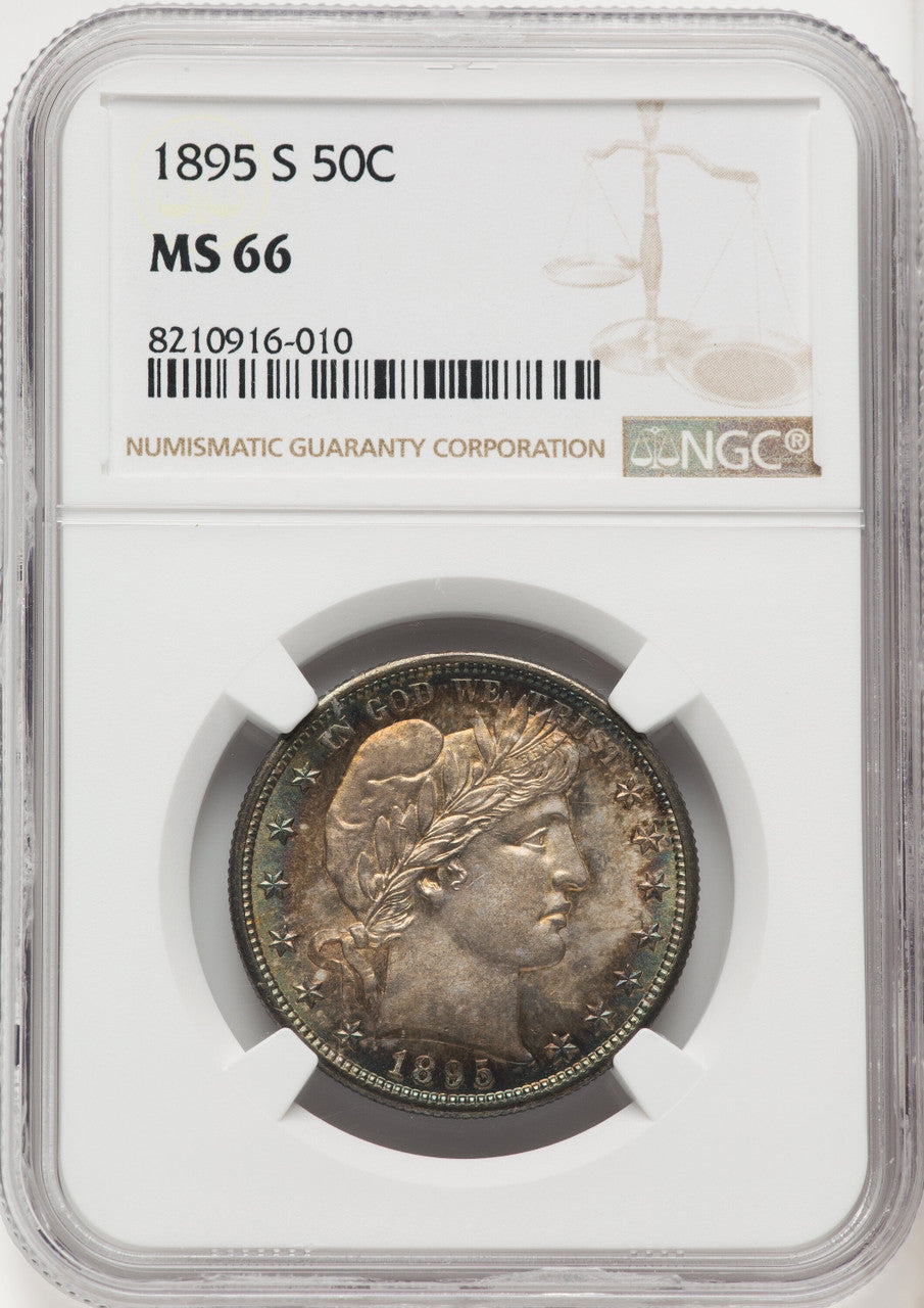 1895-S 50C Barber Half Dollar NGC MS66
