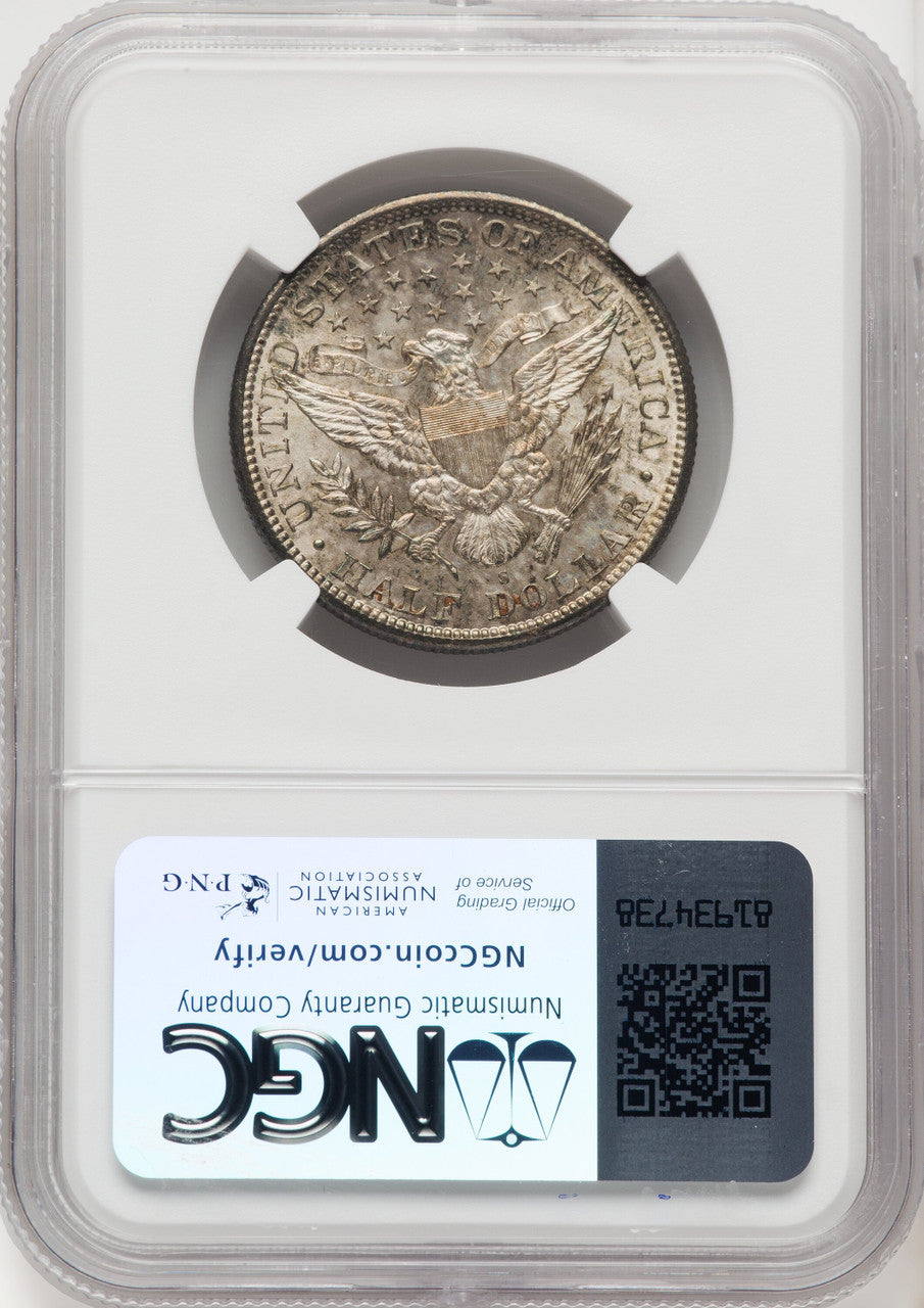 1895-S 50C Barber Half Dollar NGC MS66