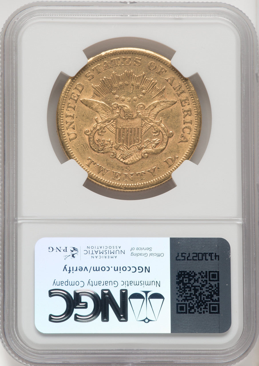 1855-S $20 Liberty Double Eagle NGC AU53 (572149212)