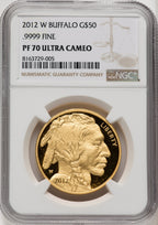 2012-W $50 One-Ounce Gold Buffalo NGC PF70 (519746007)