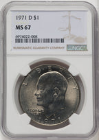 1971-D $1 Eisenhower Dollar NGC MS67 (770051058)