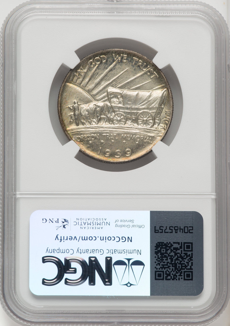 1939 50C Oregon Commemorative Silver NGC MS68