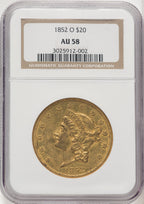 1852-O $20 Liberty Double Eagle NGC AU58 (769904050)