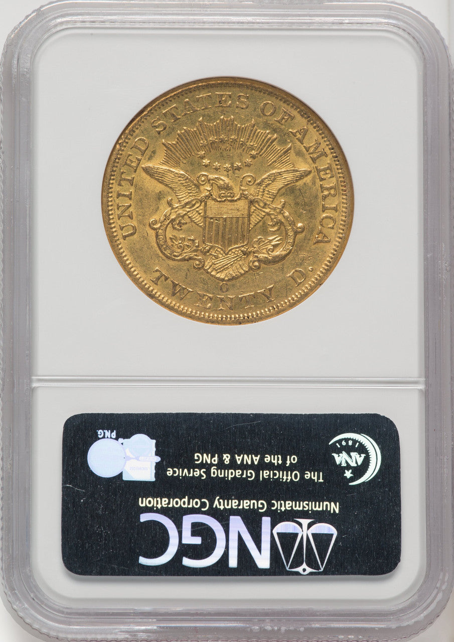 1852-O $20 Liberty Double Eagle NGC AU58 (769904050)