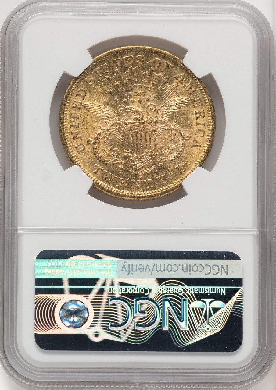1875-S $20 Liberty Double Eagle NGC AU58 (770637021)