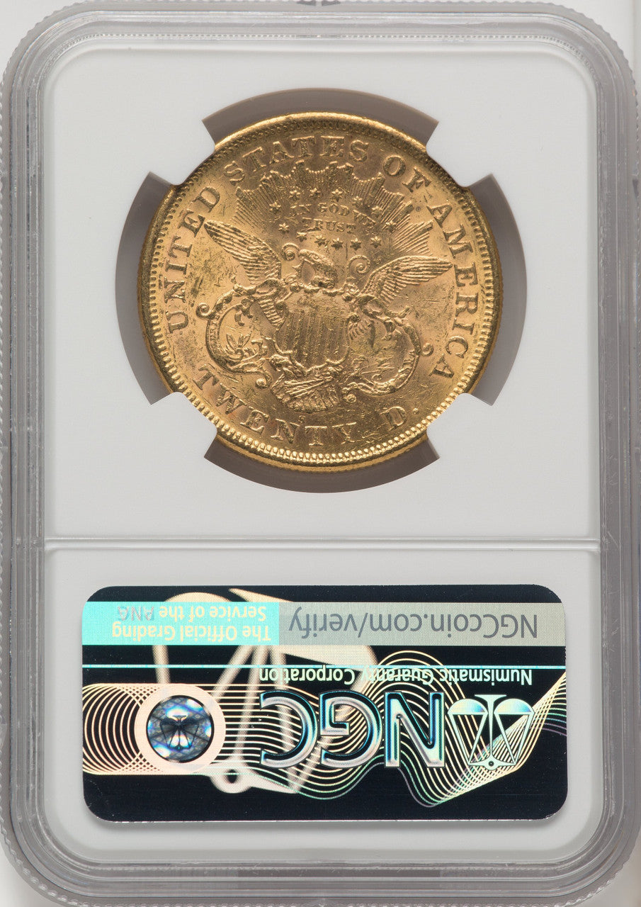 1875-S $20 Liberty Double Eagle NGC AU58 (770637022)