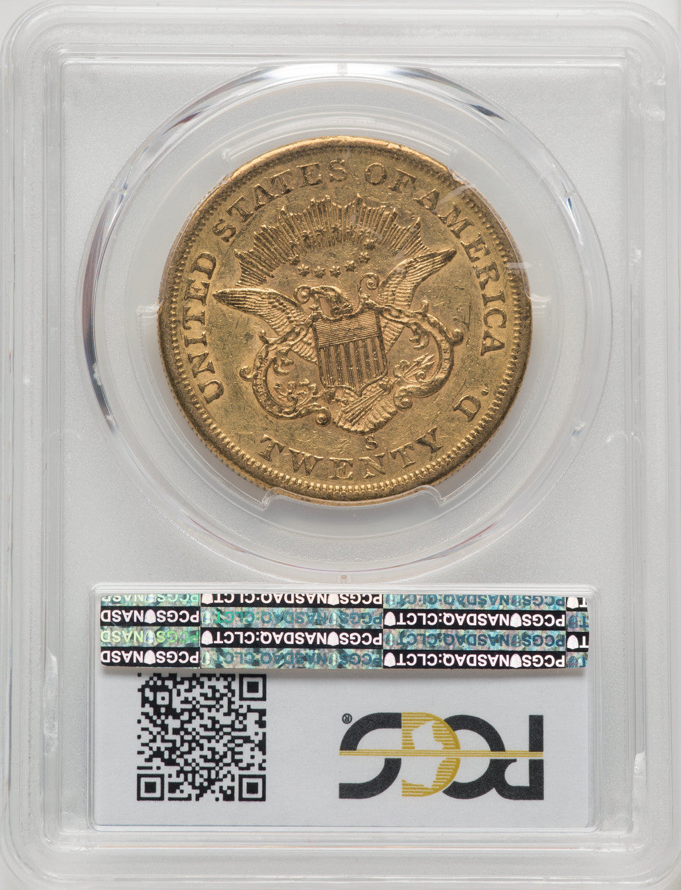 1856-S $20 Liberty Double Eagle PCGS AU53 (770637024)