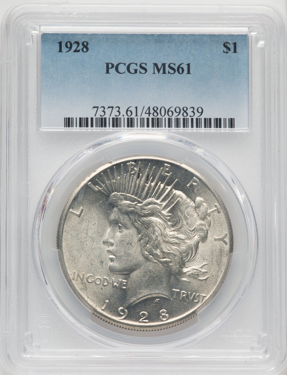 1928 Peace Dollar PCGS MS61