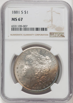 1881-S Morgan Dollar NGC MS67