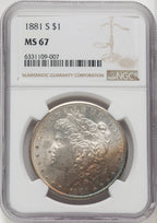 1881-S Morgan Dollar NGC MS67
