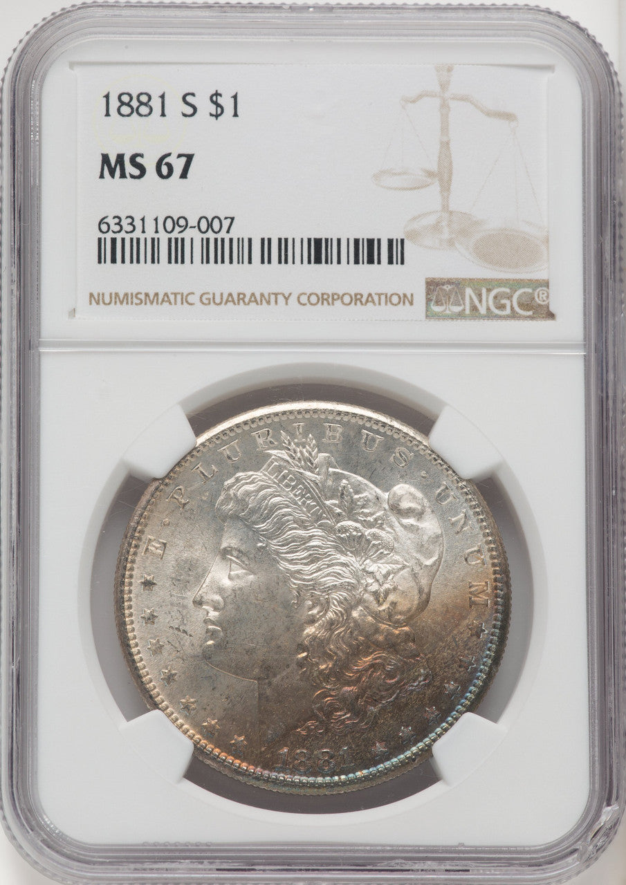 1881-S Morgan Dollar NGC MS67